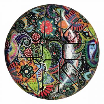 Happy Drum - Paisley Mandala Art  7"